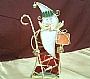 X'MAS SANTA CANDLE HOLDER (M)