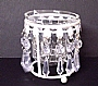 YC CRYSTAL CANDLE HOLDER (S) WHITE 7928